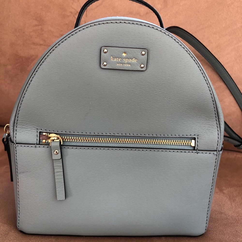Kate Spade baby blue backpack handbag